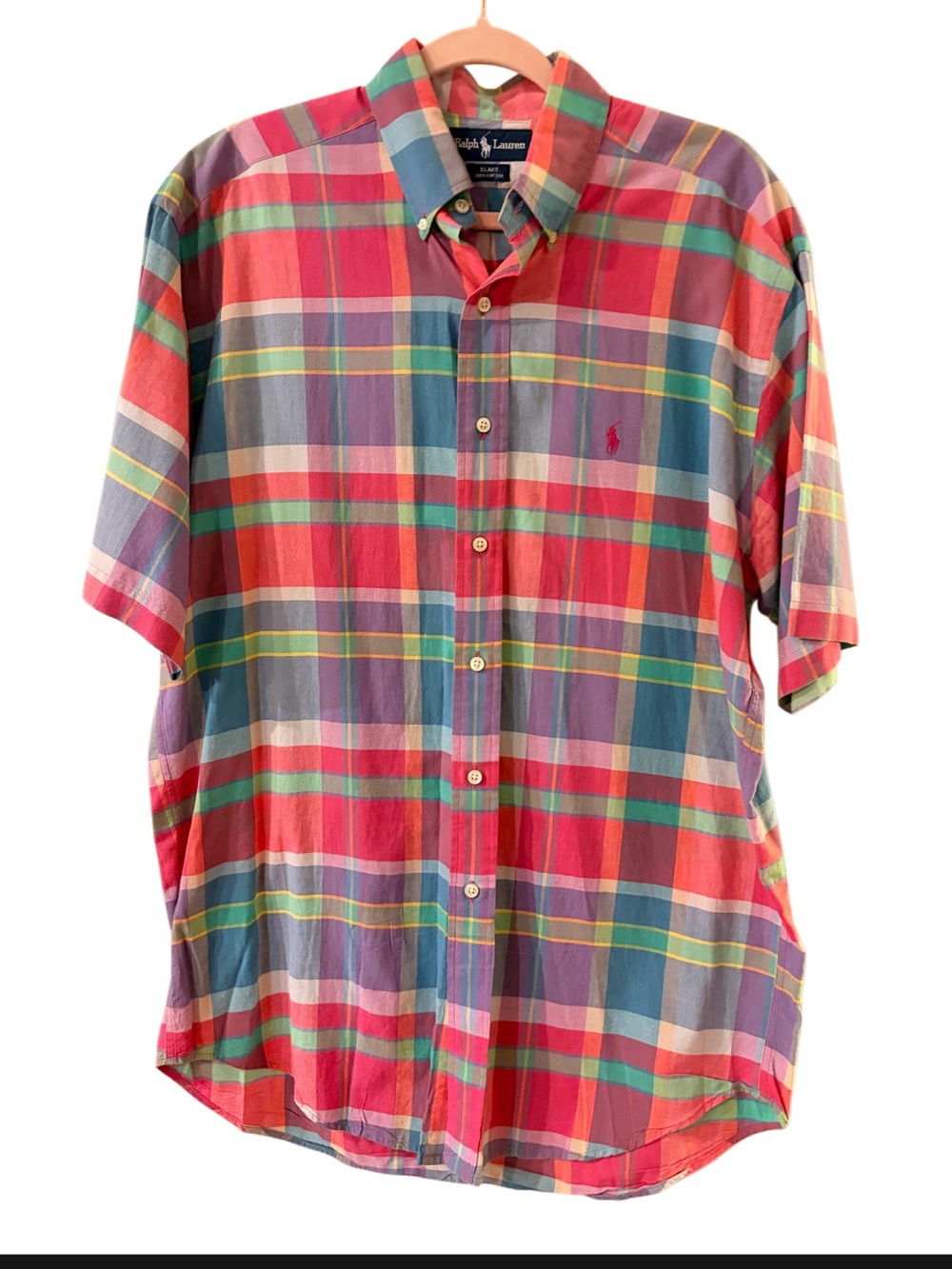 Ralph Lauren men’s M checked summer shirt